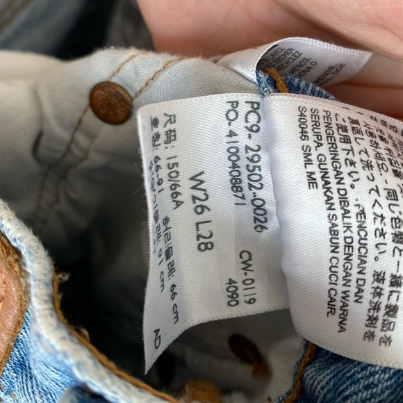 Levi’s 501 Skinny Jeans - Picture 5 of 6